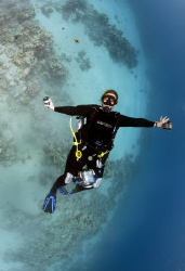 Karin and the world. Nikon 10.5mm fisheye. by Dray Van Beeck 
